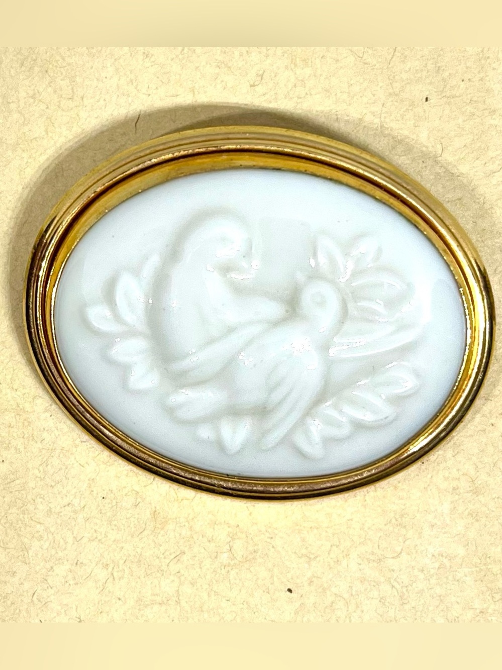 Lenox Porcelain Dove Design Brooch